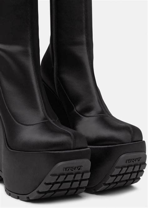 versace triplatform boots|Versace platform shoes for women.